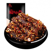 老川东 小吃零食 麻辣牛肉干100g