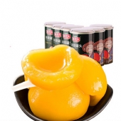 裕国 罐老头 糖水黄桃罐头 425g*6罐