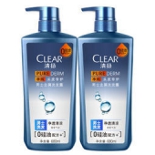 清扬（CLEAR） 男士无硅油去屑洗发水套装 680ml*2
