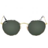 雷朋（Rayban） RB3447 迷彩圆形复古太阳眼镜
