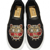Kenzo  Black Tiger 经典虎头一脚蹬女鞋