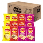 折2.8元/袋！乐事（Lay's）零食 薯片 混合口味箱装 (原味70g*4+番茄70g*4+烧烤70g*4) 折44.9元（59.9元，99-30）