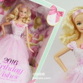 2016生日心愿版，Barbie 芭比娃娃 prime会员凑单免费直邮含税到手￥135