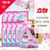 Liby 立白 洗护合一新专辑套装（7斤洗衣液+101g内衣皂+1kg空瓶）
