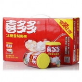 喜多多 冰糖雪梨椰果糖水果粒饮料280g*15罐