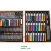 Darice 木盒便携式美术绘画工具 131件豪华版 prime会员凑单免费直邮到手￥110.7