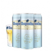 韩国进口# Hoegaarden 福佳 小麦白啤酒 500ml*3听