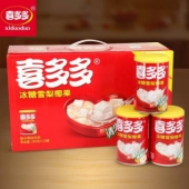 限地区：喜多多 冰糖雪梨椰果糖水果粒饮料280g*15罐