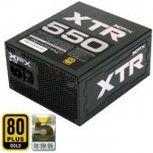 讯景（XFX） XTR550 电脑电源 550w （80PLUS金牌/全模组/）
