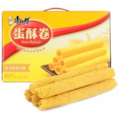康师傅 蛋酥卷 香浓奶油味 384g*3包＋麦吉士 花生小酥 200g