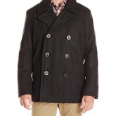TOMMY HILFIGER Wool-Blend Melton Classic 男士羊毛外套