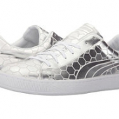 限尺码： PUMA 彪马 Basket Classic Metallic 男款运动板鞋