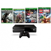 微软（Microsoft） Xbox One 1TB 游戏主机  +4游戏 开箱版