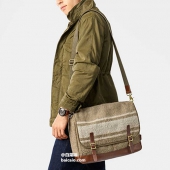 Fossil 化石 Defender系列 男士羊毛真皮邮差包 2.5折 $62.89 到手￥535