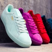 彪马（Puma） Suede Quilted男士麂皮时尚板鞋 靓丽有型