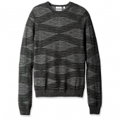 卡尔文 克莱恩（Calvin Klein）  Merino Plaited Texture 男士羊毛混纺针织衫