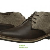 Steve Madden 男士真皮系带短靴 $16.49 到手￥215