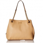 Calvin Klein 女士真皮单肩包 $75.6 到手￥620