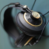 爱科技（AKG） K240S 头戴式耳机 半开放式