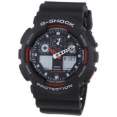 卡西欧（CASIO） G-SHOCK GA-100-1A4ER 双显运动手表 防水200米