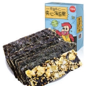 百草味 巴旦木仁夹心 海苔脆 40g/盒