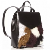 Loeffler Randall  洛菲勒·兰德尔 女士真皮带羊毛双肩包 3折$150.45 到手￥1130