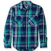 TOMMY HILFIGER Double Pocket Plaid 男童长袖衬衫