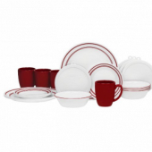 Corelle康宁餐具 经典咖啡红 20-Piece Set 20件套 红色