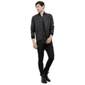 Kenneth Cole REACTION Seamed男士仿皮夹克 $13.95