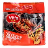 限地区：马来西亚进口方便面 唯一面 VIT'S 咖喱口味快熟面五连包78g*5包*2件