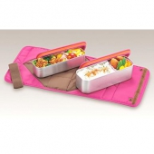 膳魔师（THERMOS）  DSA-600W P freshlunchbox 2段式保鲜餐盒 635ml