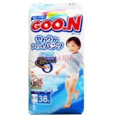 大王（GOO.N）  男宝宝拉拉裤 XL38片*4件 干爽维E