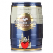 限华东：Schwanenbrau 德国进口 天鹅城堡 桶装小麦黑啤 5L