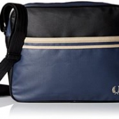中亚prime会员！Fred Perry Men's Coated Canvas Shoulder Bag男士休闲斜挎包