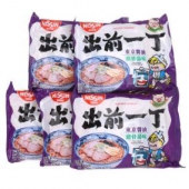 香港进口 出前一丁 NISSIN 东京酱油猪骨汤味 100g*5袋