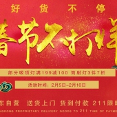 好货不停！自营灯具  满199减100/3件7折