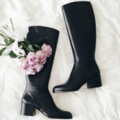 Sam Edelman 女士真皮及膝长靴