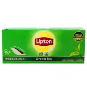 Lipton 立顿 绿茶 2g*25包＋ PLANTERS 绅士 美式盐焗鸡尾花生 184g