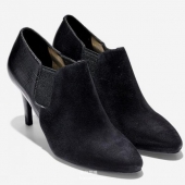Cole Haan 可汗 女士真皮高跟短靴 3折$60.19 到手￥515