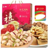 北京福利：阿甘正馔 A’GAN 禧之年货坚果零食大礼包1060g