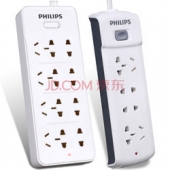 PHILIPS 飞利浦 SPS3821B/93+SPS2421A/93 八位1.8米+四位1.8米插座  42.9元