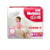 好奇（Huggies）  银装 女婴成长裤 L24片