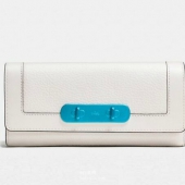 COACH 蔻驰 女士长款真皮钱包 4折$99.99 到手￥725