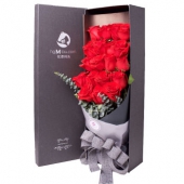 花港码头 挚爱 红玫瑰鲜花礼盒 19支玫瑰