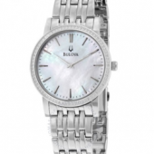 BULOVA 宝路华 Classy 96E110 女士镶钻时装腕表
