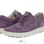 限36码，ECCO 爱步 女士防泼水真皮高尔夫休闲鞋 $63.57 到手￥540