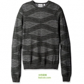 Calvin Klein 男士美利奴圆领针织衫 $18.74 到手￥170