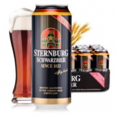 【京东超市】德国进口 斯汀伯格（Sternburg ）黑啤酒500ml*24听 整箱装