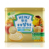 限华北地区！Heinz 亨氏 金装智多多果蔬双口味配方营养米粉200g   9.9元
