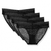 Calvin Klein Stretch Lace Bikini 女士蕾丝内裤 4条装